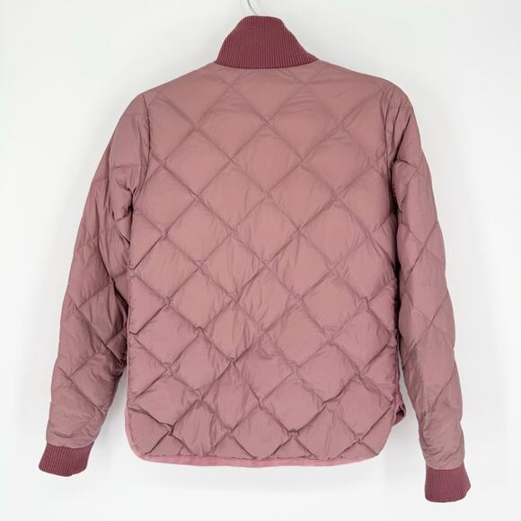 Marine Layer Meredith Puffer Coat Full Zip in Mauve Pink Size S Outdoor Gorpcore - Picture 13 of 15